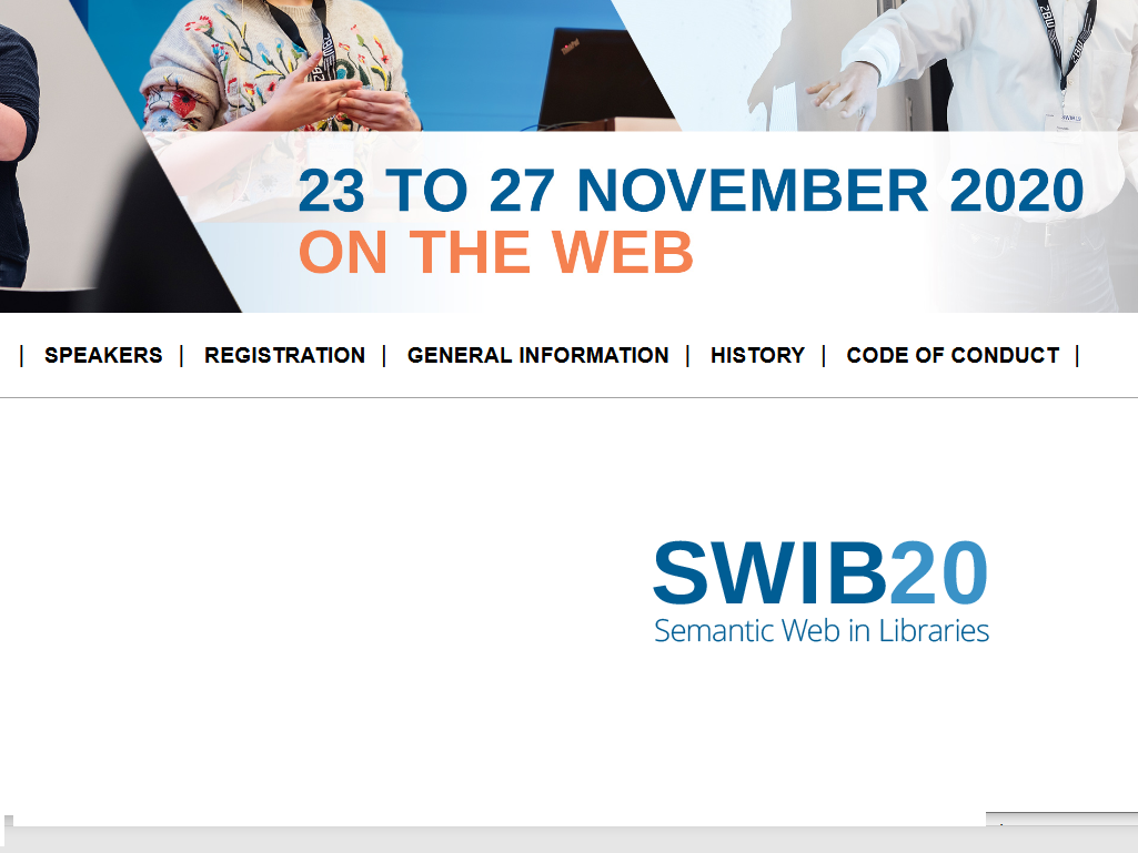 SWIB20 – Vorträge und Mitschnitte online 