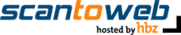 Logo scantoweb hosted by hbz (mittel)