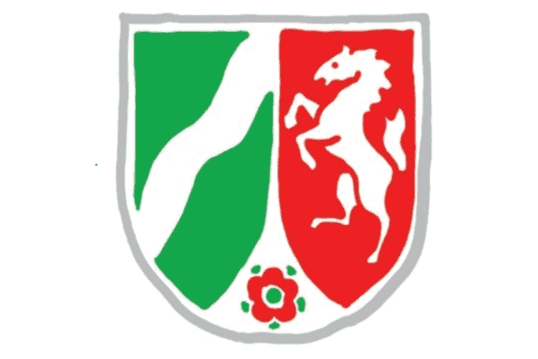 Das Landeswappen NRW gemalt (Grafik)